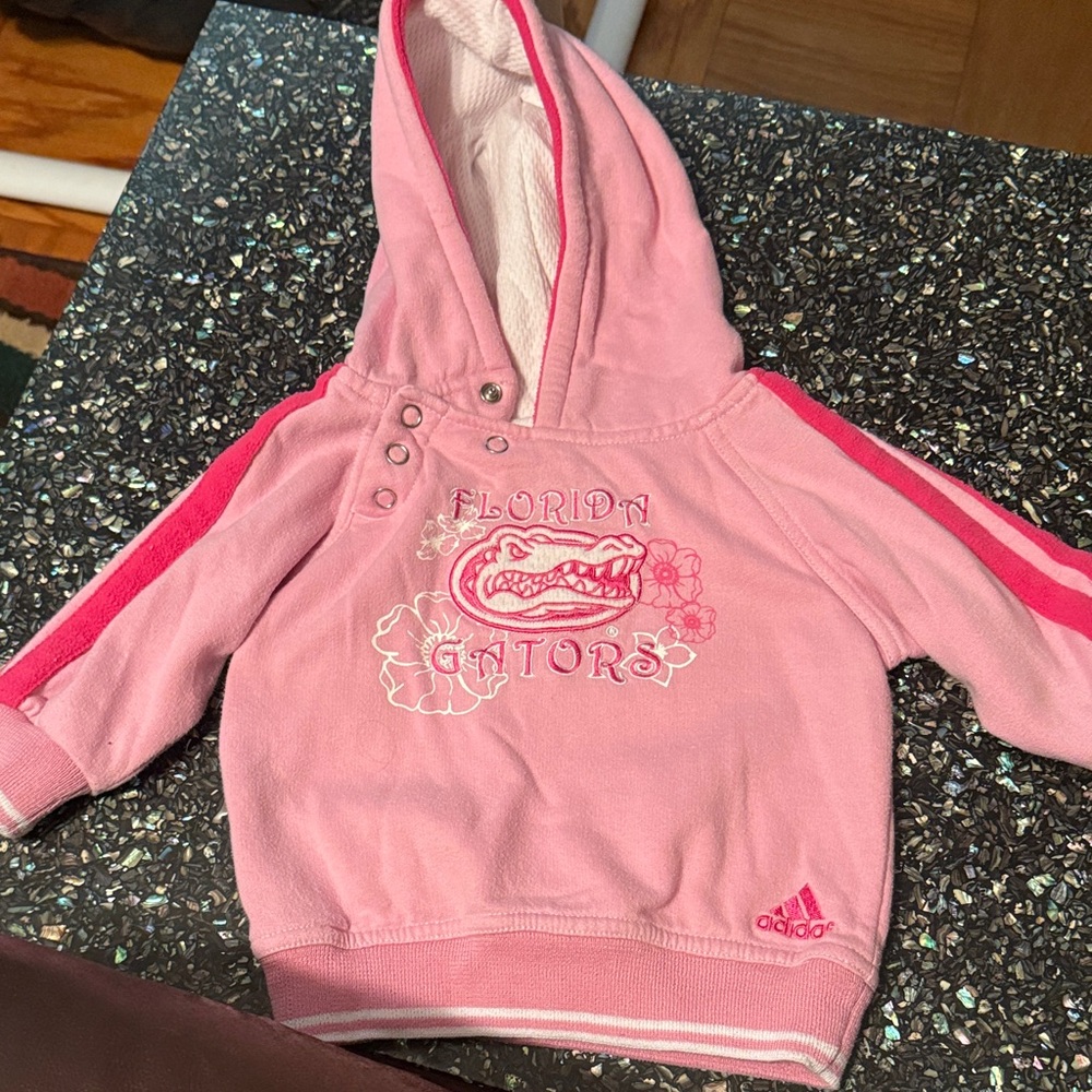 Adidas Kids Pink Gators Hoodie